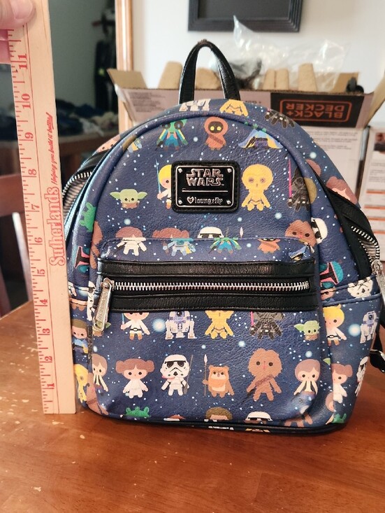 Loungefly Star Wars Navy Character Mini Backpack Great Condition main image 12